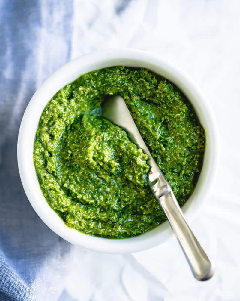 Pesto for ricotta dumplings