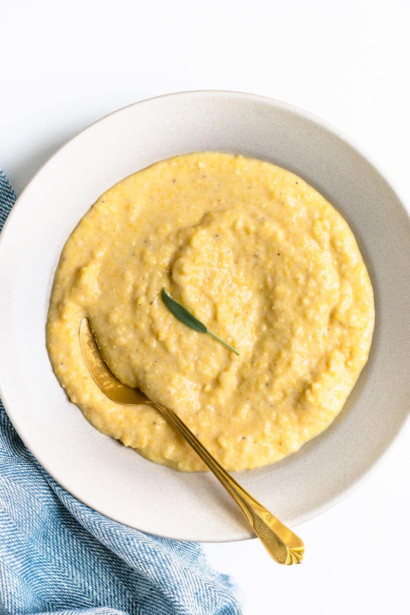 Creamy Vegan Polenta Recipe – A Couple Cooks