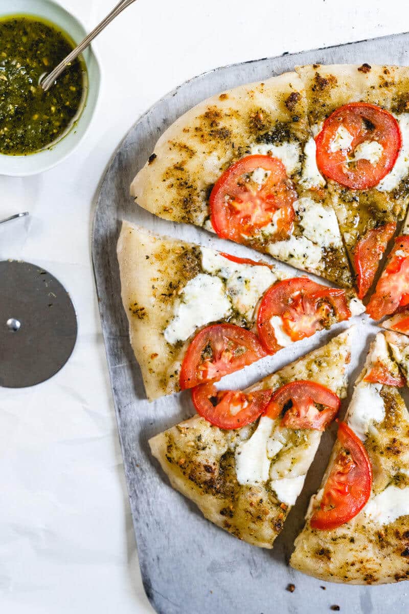 Pesto pizza