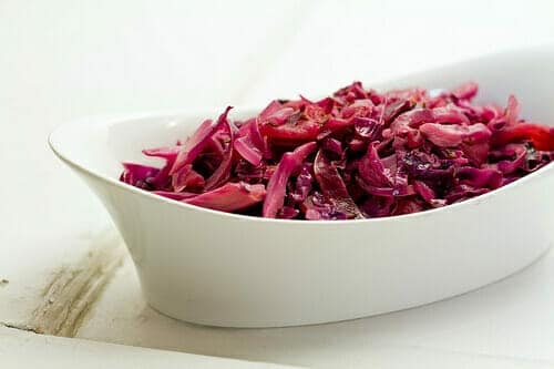 cabbage and apples
