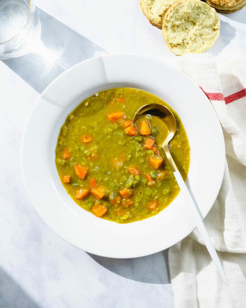 Instant Pot Split Pea Soup (with ham OR vegetarian) • Salt & Lavender