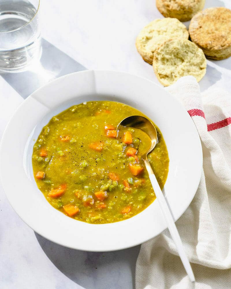 Vegetarian split pea soup