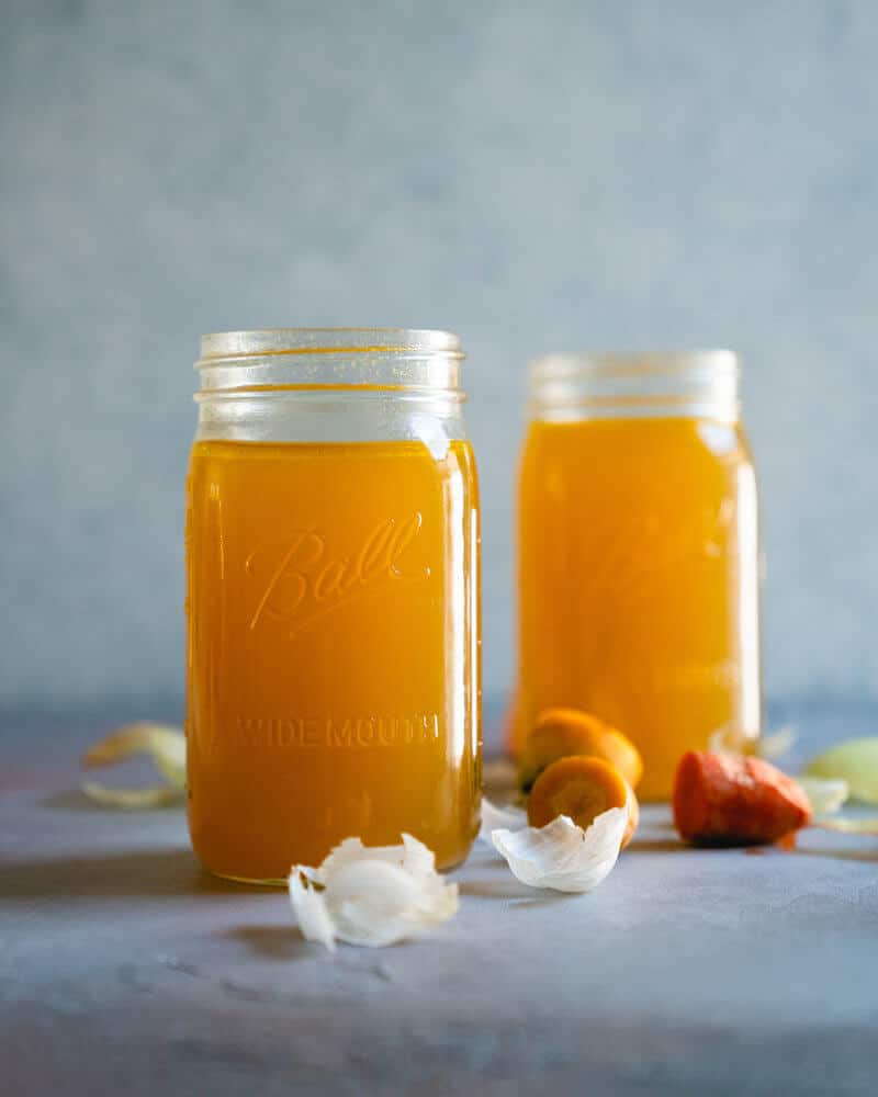 Homemade Vegetable Broth | Veggie broth