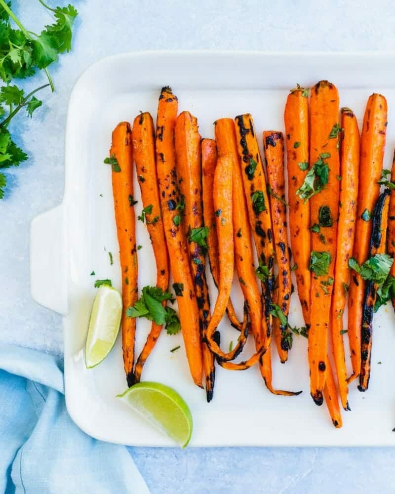 Grilled carrots