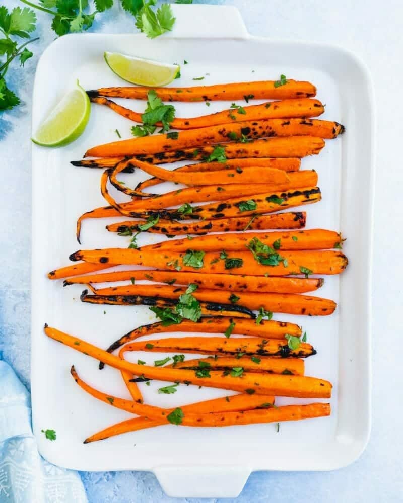 Grilled carrots