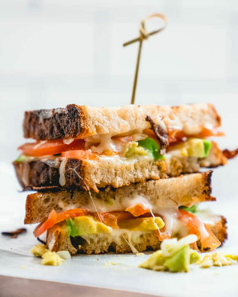 Avocado grilled cheese