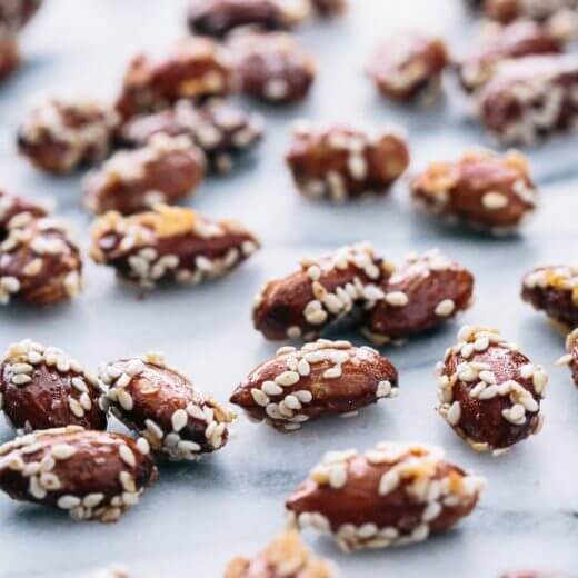 Sesame Honey Roasted Almonds A Couple Cooks
