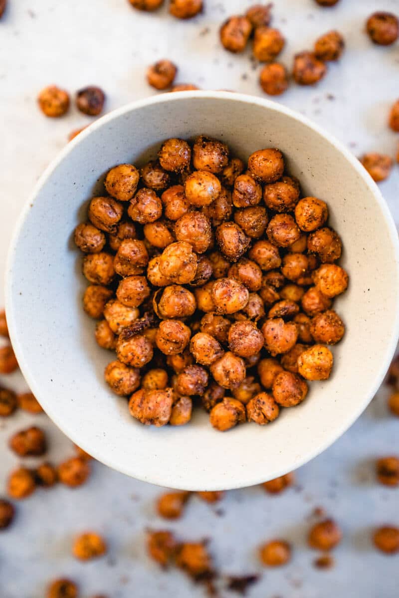 Roasted Chickpeas - Healthy Homeschool Lunch