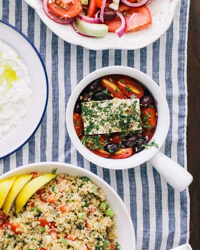 Baked Feta with Tomatoes | A Couple Cooks