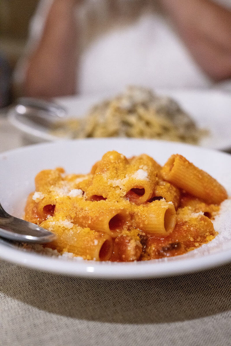 Where to Eat in Rome: La Tavernaccia | Pasta amatriciana