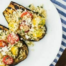 Herbed Quinoa with Grilled Eggplant-image