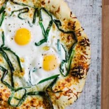 Egg Pizza with Scallions-image