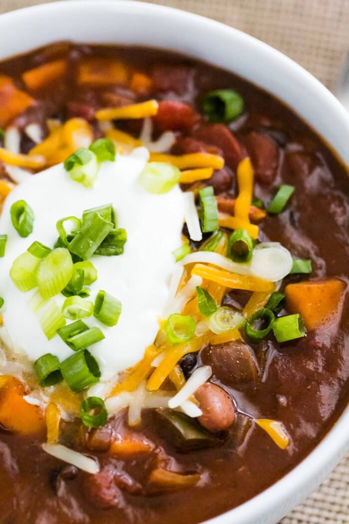 Sweet potato chili recipe