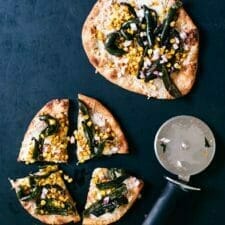 Roasted Poblano and Corn Pizza-image