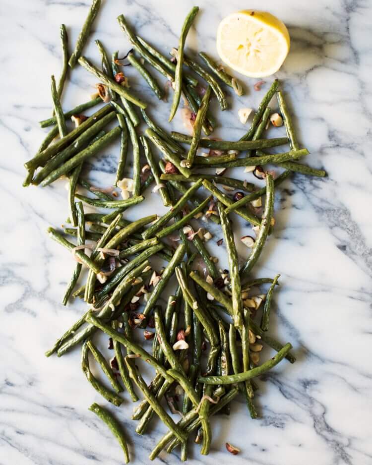 Roasted Green Beans with Hazelnuts A Couple Cooks