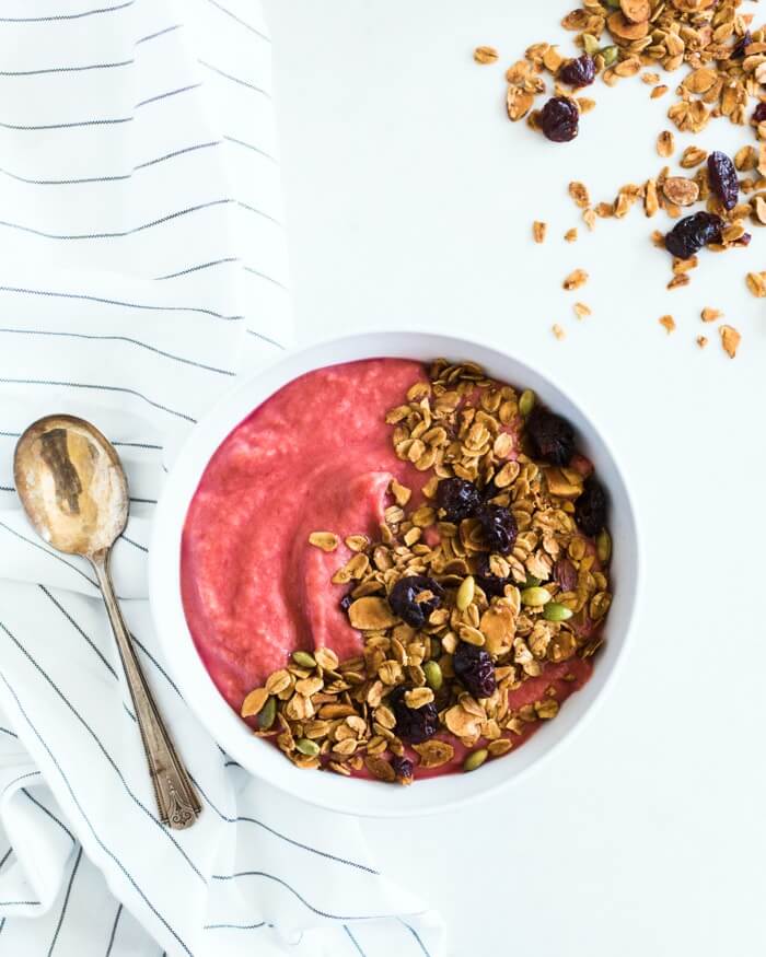 Cherry Granola Smoothie Bowl Recipe – A Couple Cooks