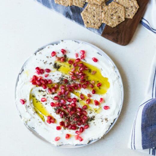 Labneh Dip with Pomegranate A Couple Cooks