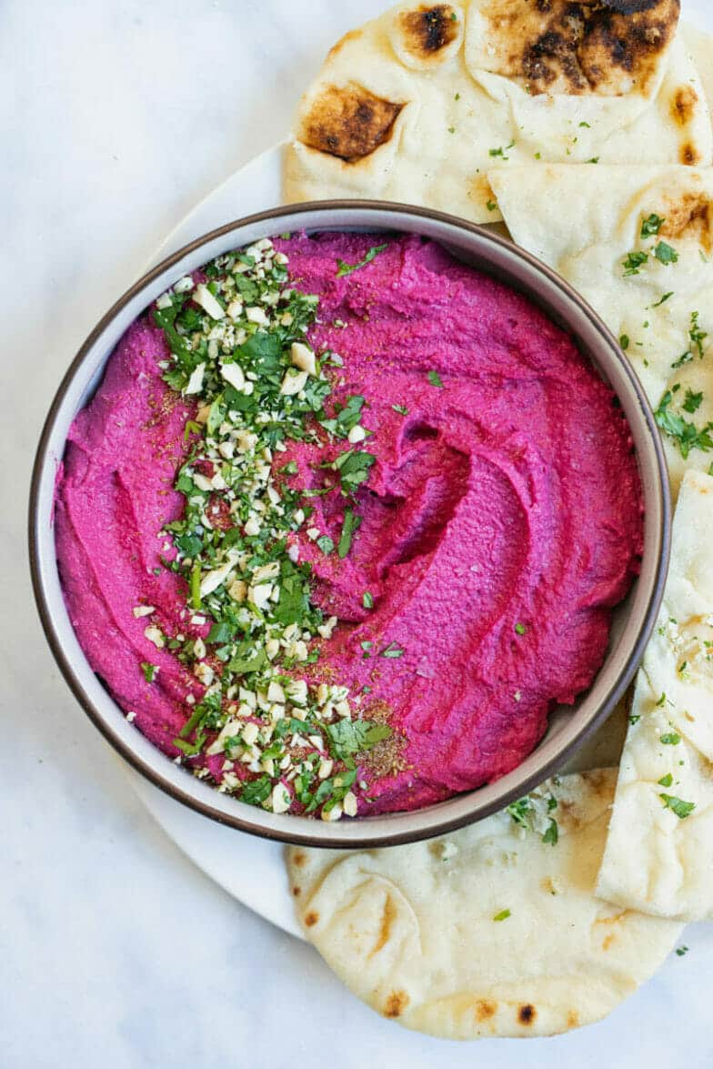 Creamy Beet Hummus A Couple Cooks