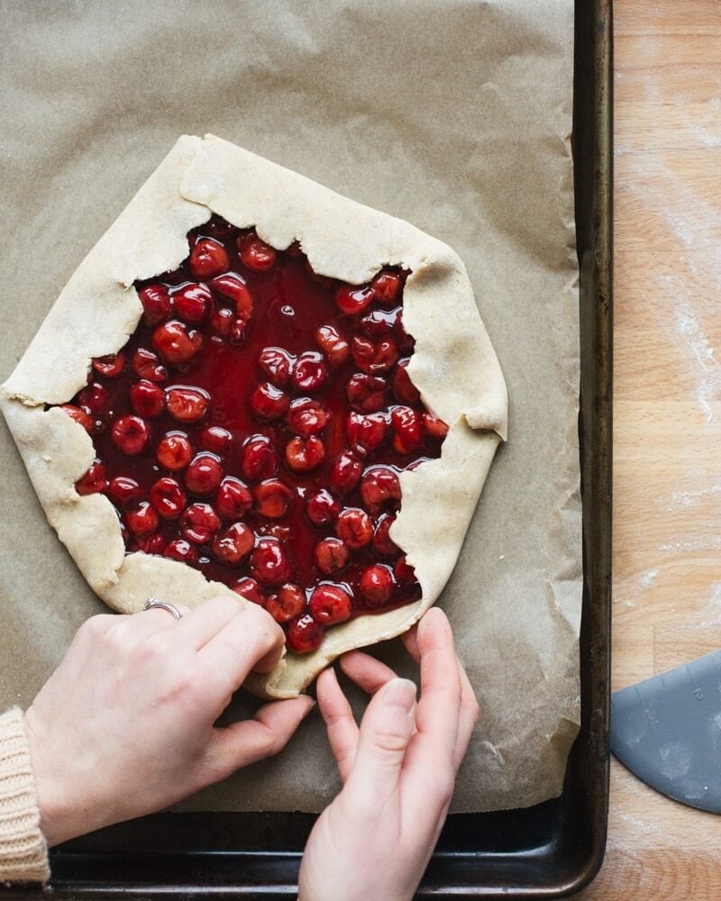 Chocolate Cherry Galette | Chocolate cherry desserts