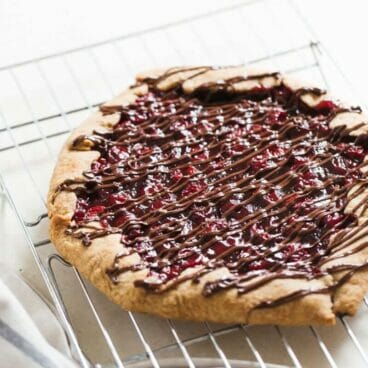 Tart Cherry Chocolate Galette | A Couple Cooks