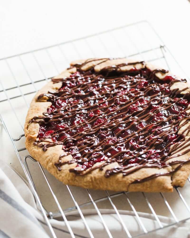 Chocolate Cherry Galette | Chocolate cherry desserts