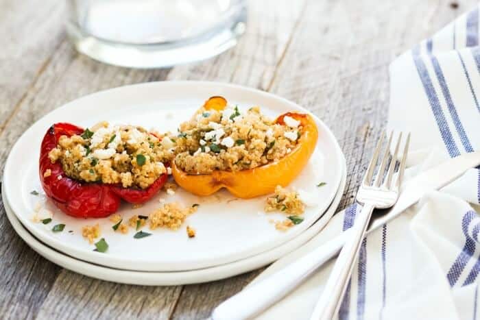 Recette de Poivrons Farcis au quinoa