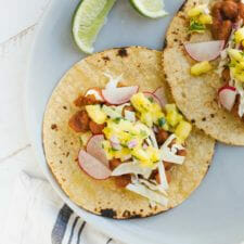 BBQ Bean Tacos with Pineapple Salsa-image