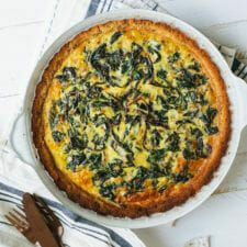 Gluten Free Quiche with Almond Crust-image