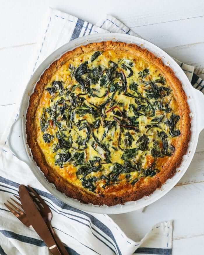 Gluten Free Quiche with Almond Crust A Couple Cooks