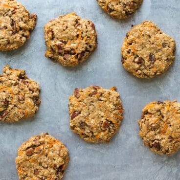 Carrot Cake Breakfast Cookies from Love Real Food | A Couple Cooks