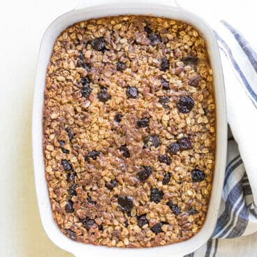 Tart Cherry Cardamom Baked Oatmeal | A Couple Cooks