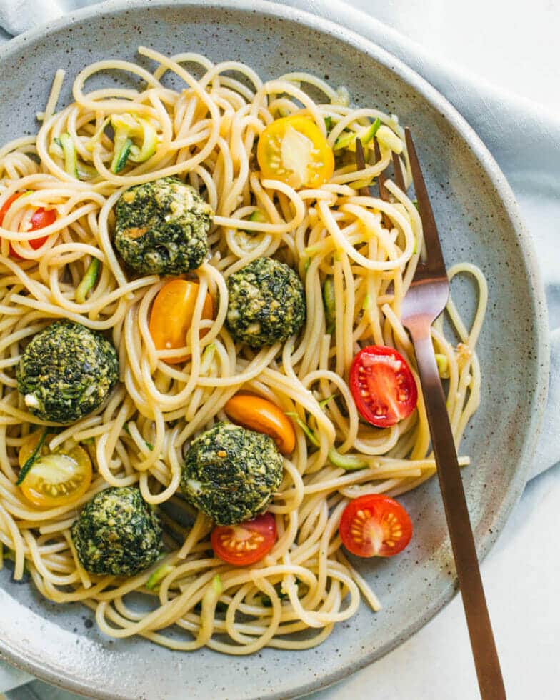 Spinach Meatballs with Feta A Couple Cooks