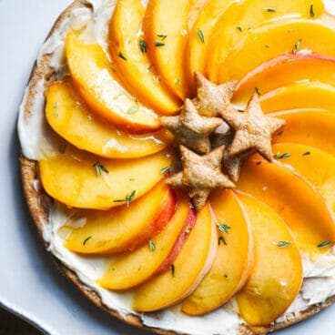 Simple Mascarpone Peach Tart | A Couple Cooks