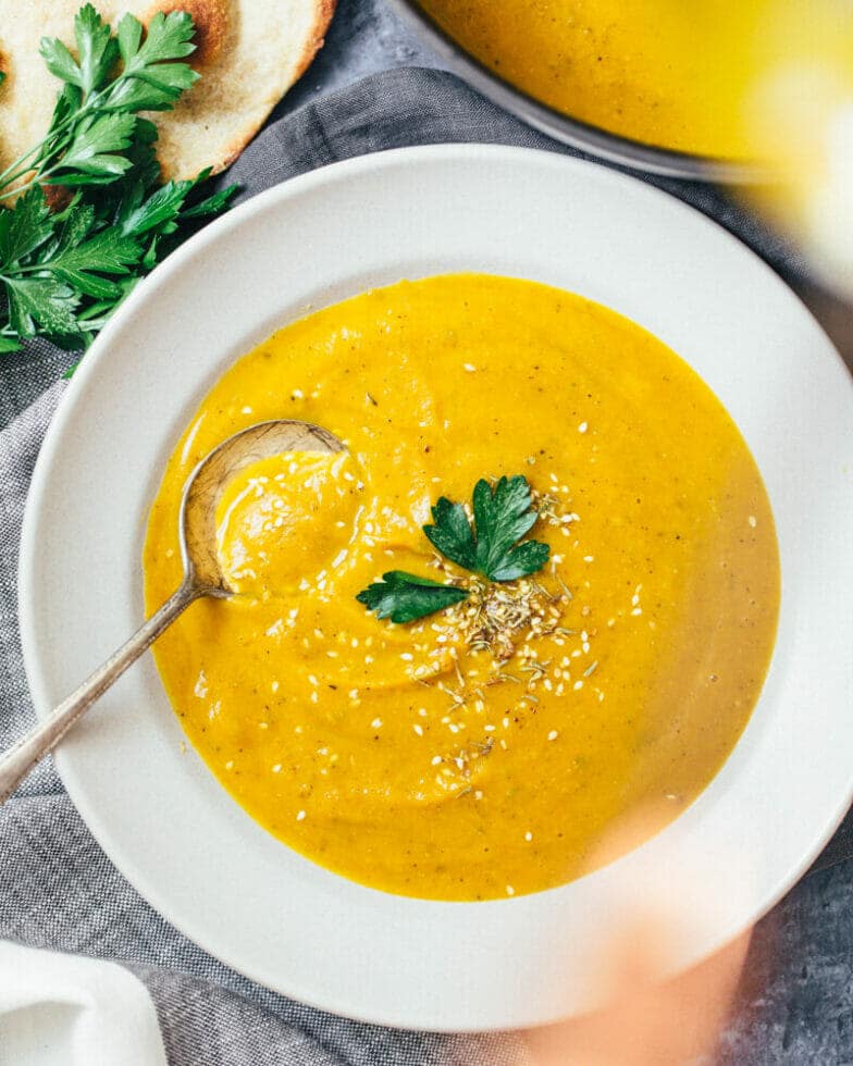 Za'atar Spiced Butternut Squash Soup A Couple Cooks