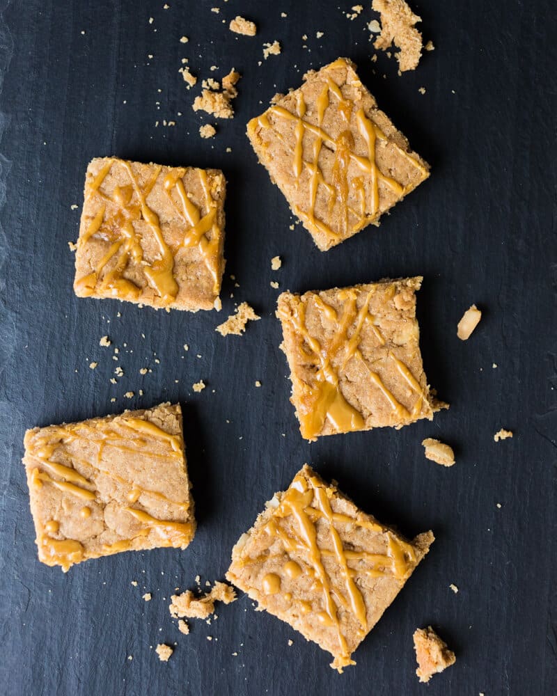 Maple vegan blondies