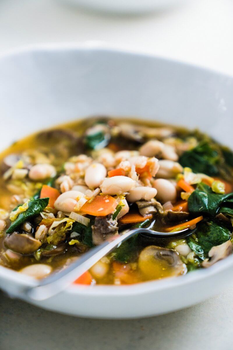 Farro & Brussels Sprouts Soup A Couple Cooks