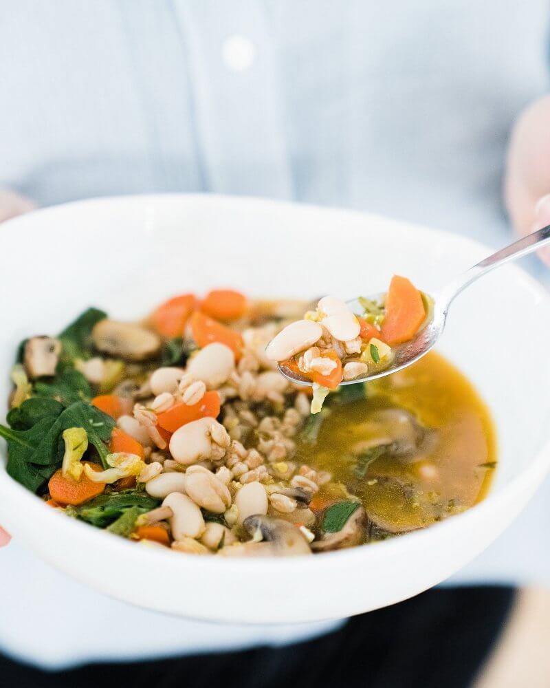 Farro & Brussels Sprouts Soup A Couple Cooks