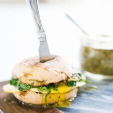 5 Minute Pesto Breakfast Sandwich-image