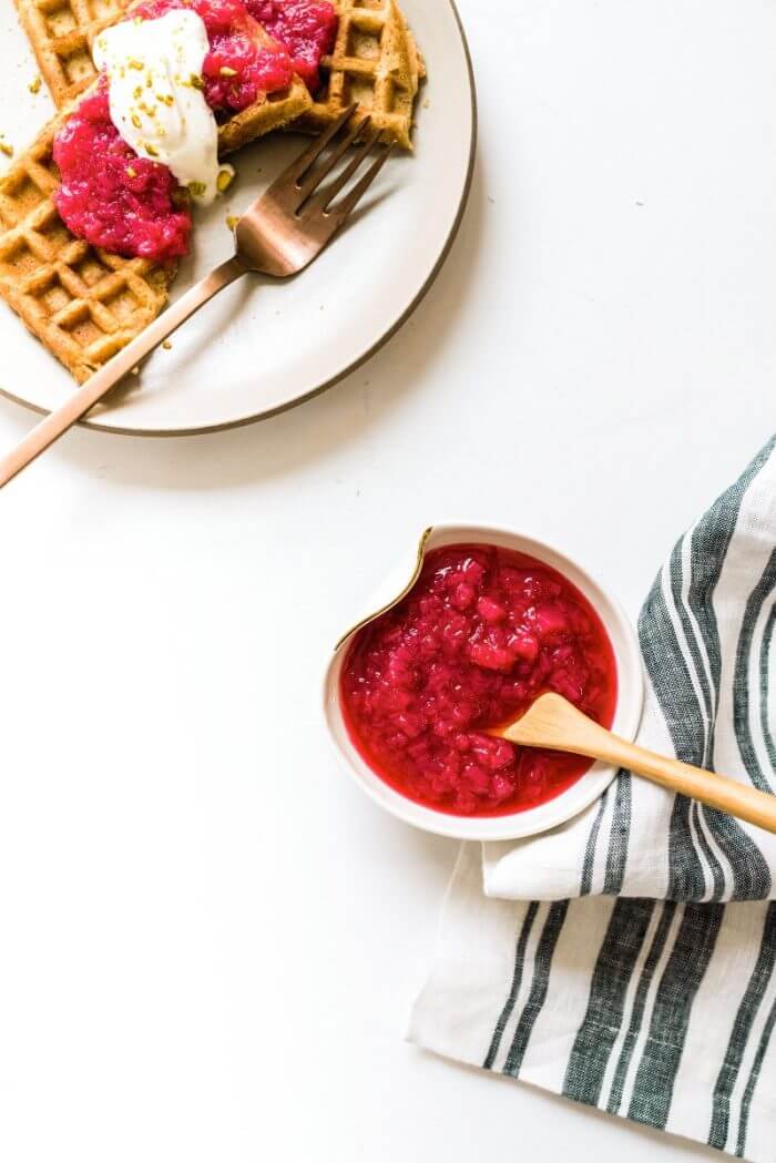 Hot Pink Rhubarb Compote | A Couple Cooks