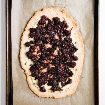 Blackberry, Ricotta & Onion Savory Tart | A Couple Cooks