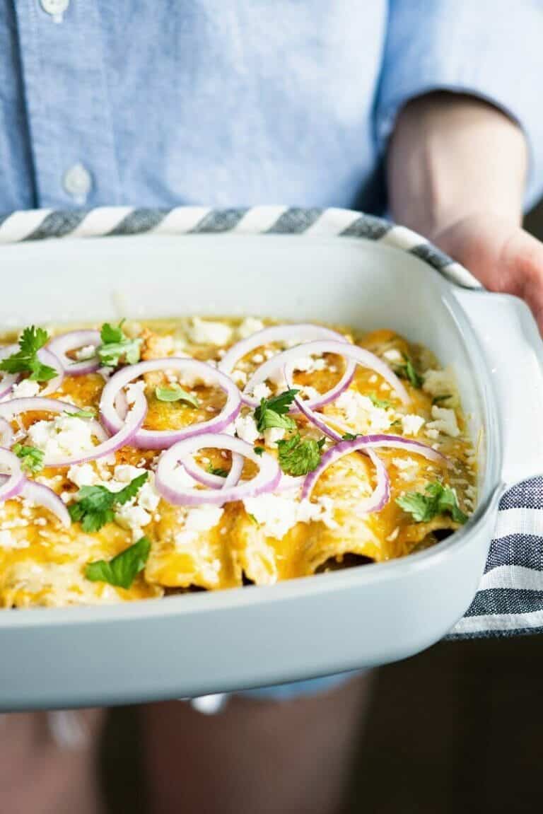 Green Enchiladas with Quinoa A Couple Cooks