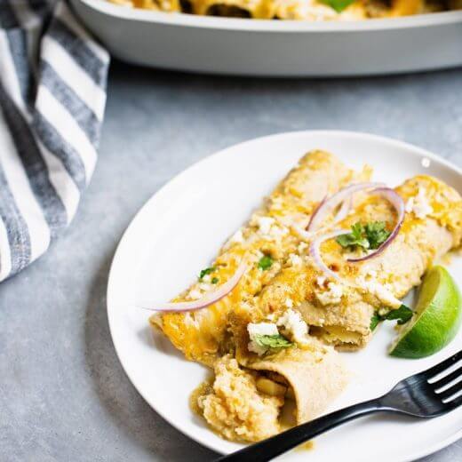 Sweet Potato Black Bean Enchiladas A Couple Cooks