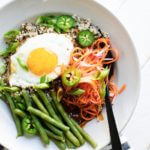 Quinoa Bibimbap Bowls | A Couple Cooks via The Minimalist Kitchen