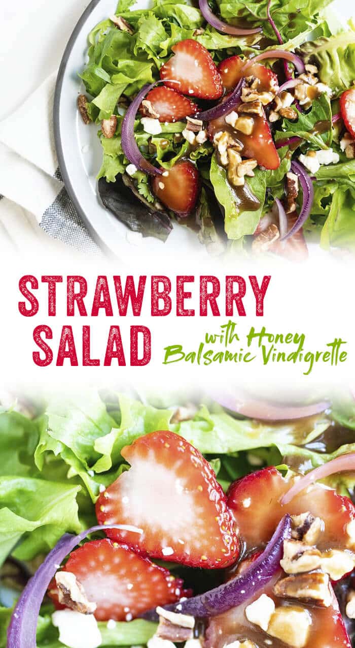 Strawberry Salad with Balsamic Vinaigrette A Couple Cooks