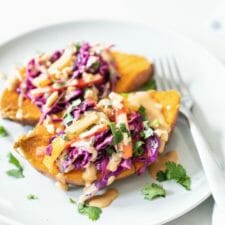 Sweet Potatoes with Thai Peanut Butter Sauce-image
