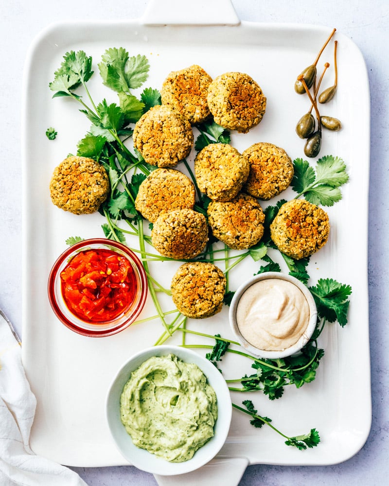 Baked falafel