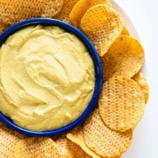 Vegan Nacho Cheese (Easy Blender Queso!)-image