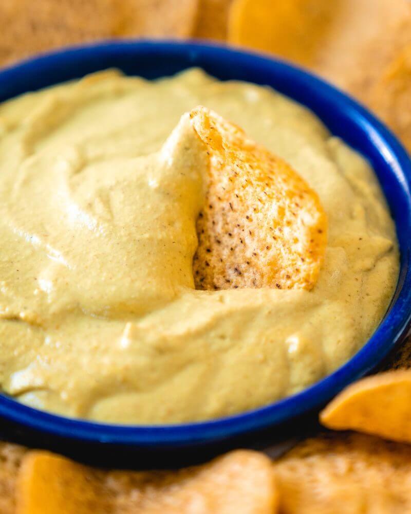 Healthy vegan nacho cheese sauce recipe