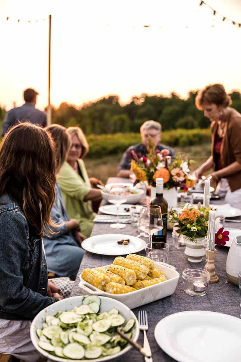 How to host a backyard party | backyard party ideas | outdoor dinner party | cookbook club