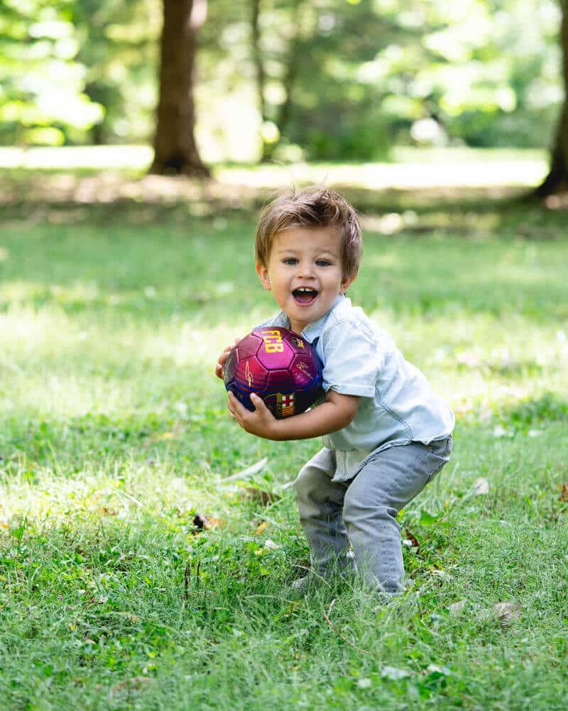 Organic fields, non toxic fields, StonyFields, Boy with ball